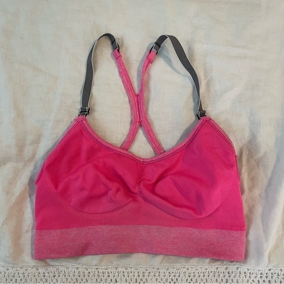 Victoria’s Secret XS sports Bra Top Neon Pink - Picture 5 of 5